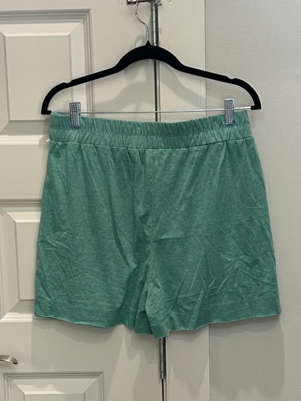 Zenana Exposed Seam Boxy Top and Short Set- Heather Green Color - Picture 11 of 14